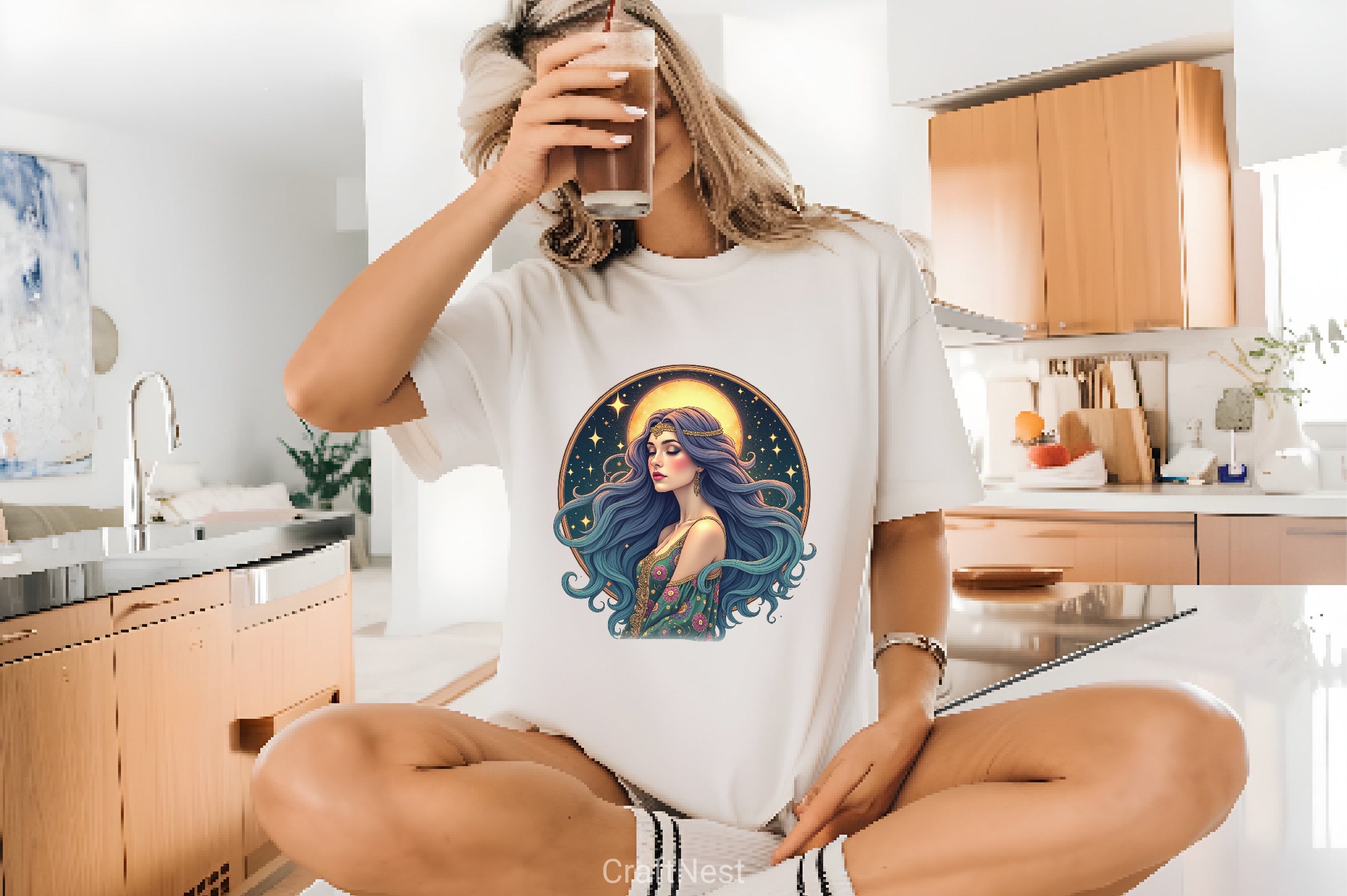 Vintage Celestial Art Nouveau Clipart Bundle - CraftNest - Digital Crafting and Art