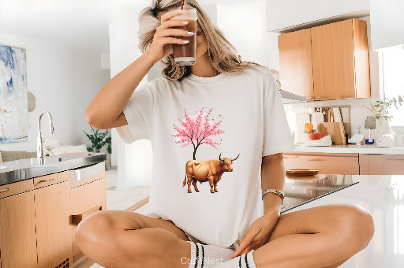 Vintage Spring Cow Clipart Bundle - CraftNest - Digital Crafting and Art