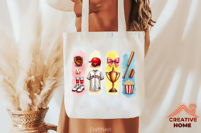 Baseball College Brushstrokes Clipart Bundle  2 - CraftNest - Digital Crafting and Art