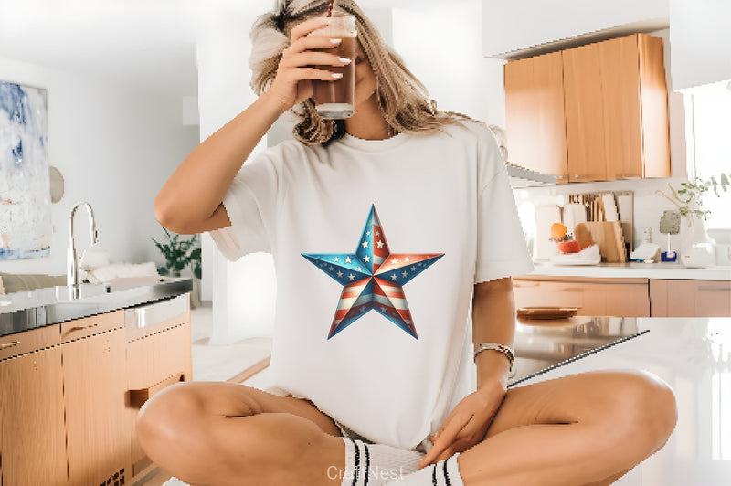 American Patriotic Star Clipart Bundle - CraftNest - Digital Crafting and Art