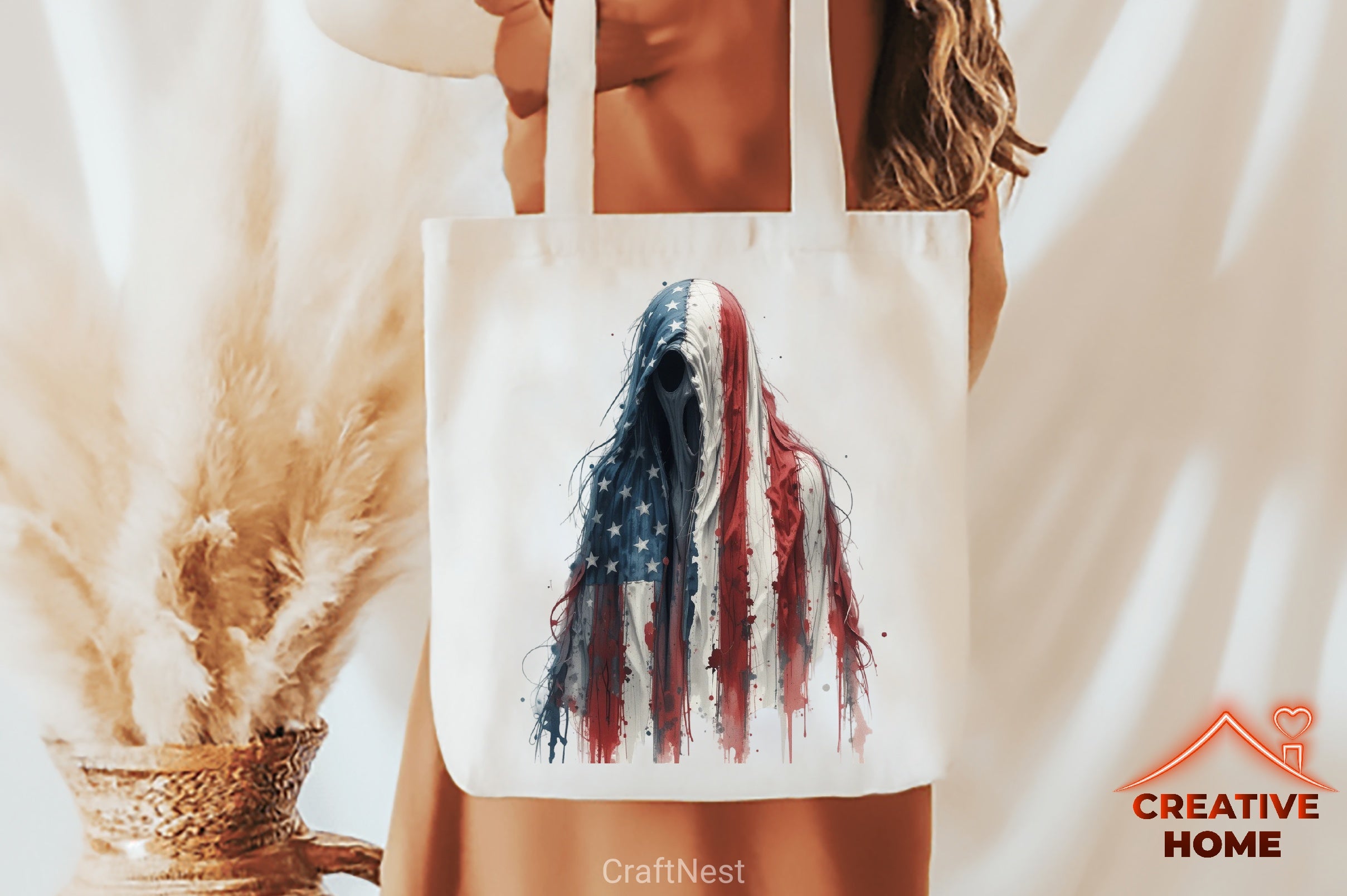 4th of July Gothic Ghost Clipart Bundle - CraftNest - Digital Crafting and Art