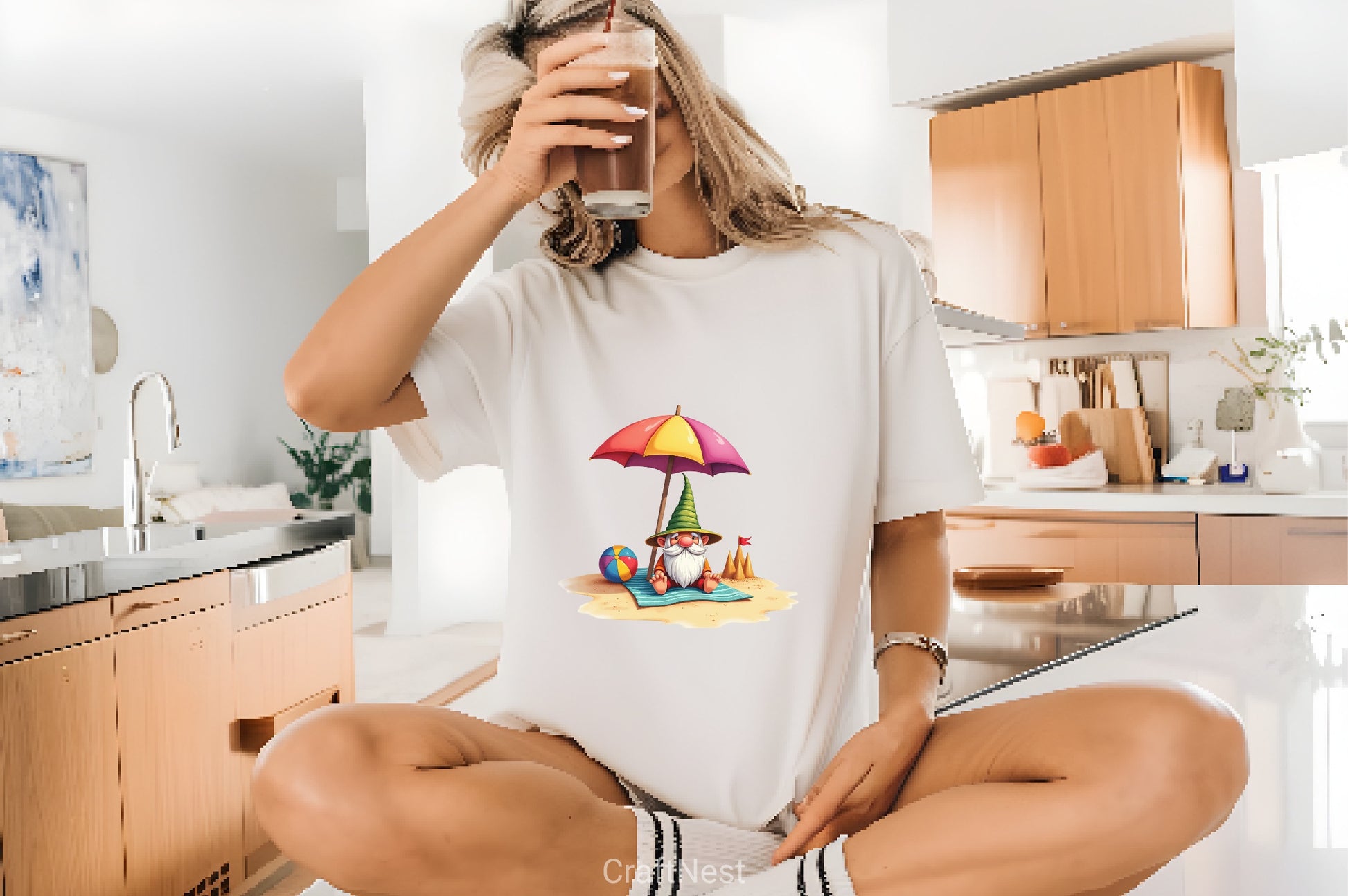 Beach Gnomes Clipart Bundle - CraftNest - Digital Crafting and Art