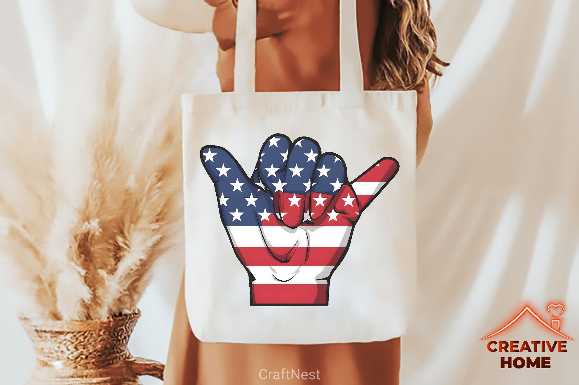 Patriotic Shaka Hand Sign Clipart Bundle - CraftNest - Digital Crafting and Art