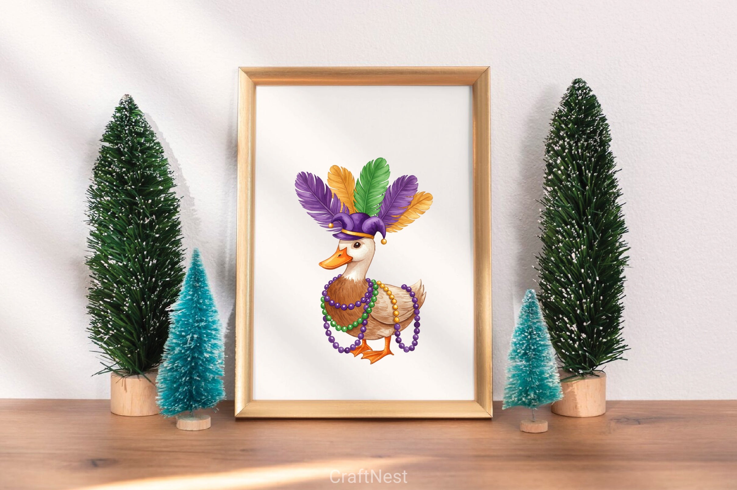 Mardi Gras Duck Clipart Bundle - CraftNest - Digital Crafting and Art