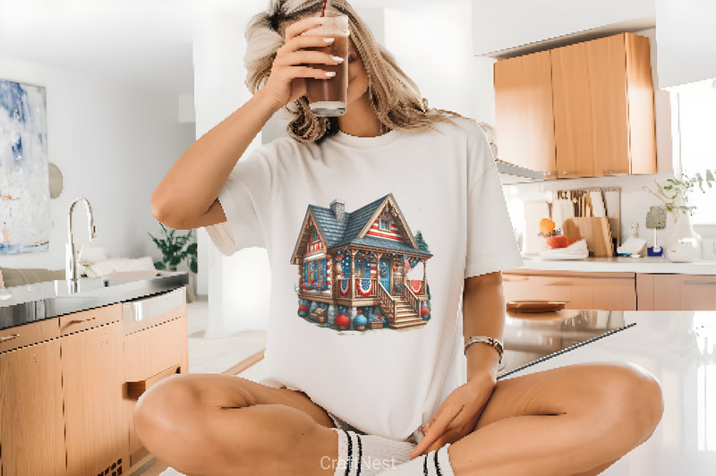 4th of July House Clipart Bundle - CraftNest - Digital Crafting and Art