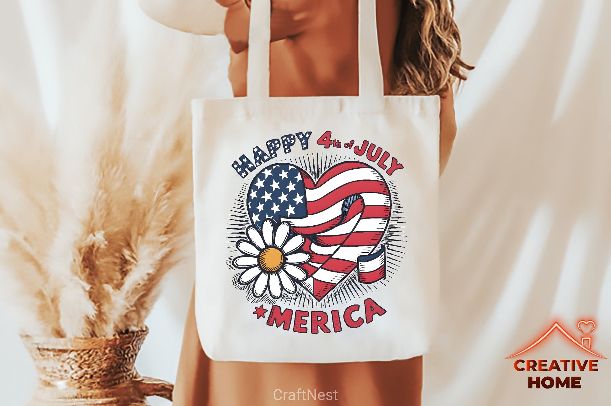 Patriotic Heart & Daisy Clipart Bundle - CraftNest - Digital Crafting and Art