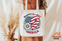 Patriotic Heart & Daisy Clipart Bundle - CraftNest - Digital Crafting and Art