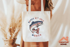 Patriotic Trout Logo Clipart Bundle - CraftNest - Digital Crafting and Art