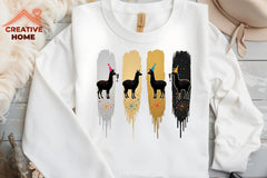 Festive Llama Reindeer Clipart Bundle - CraftNest - Digital Crafting and Art