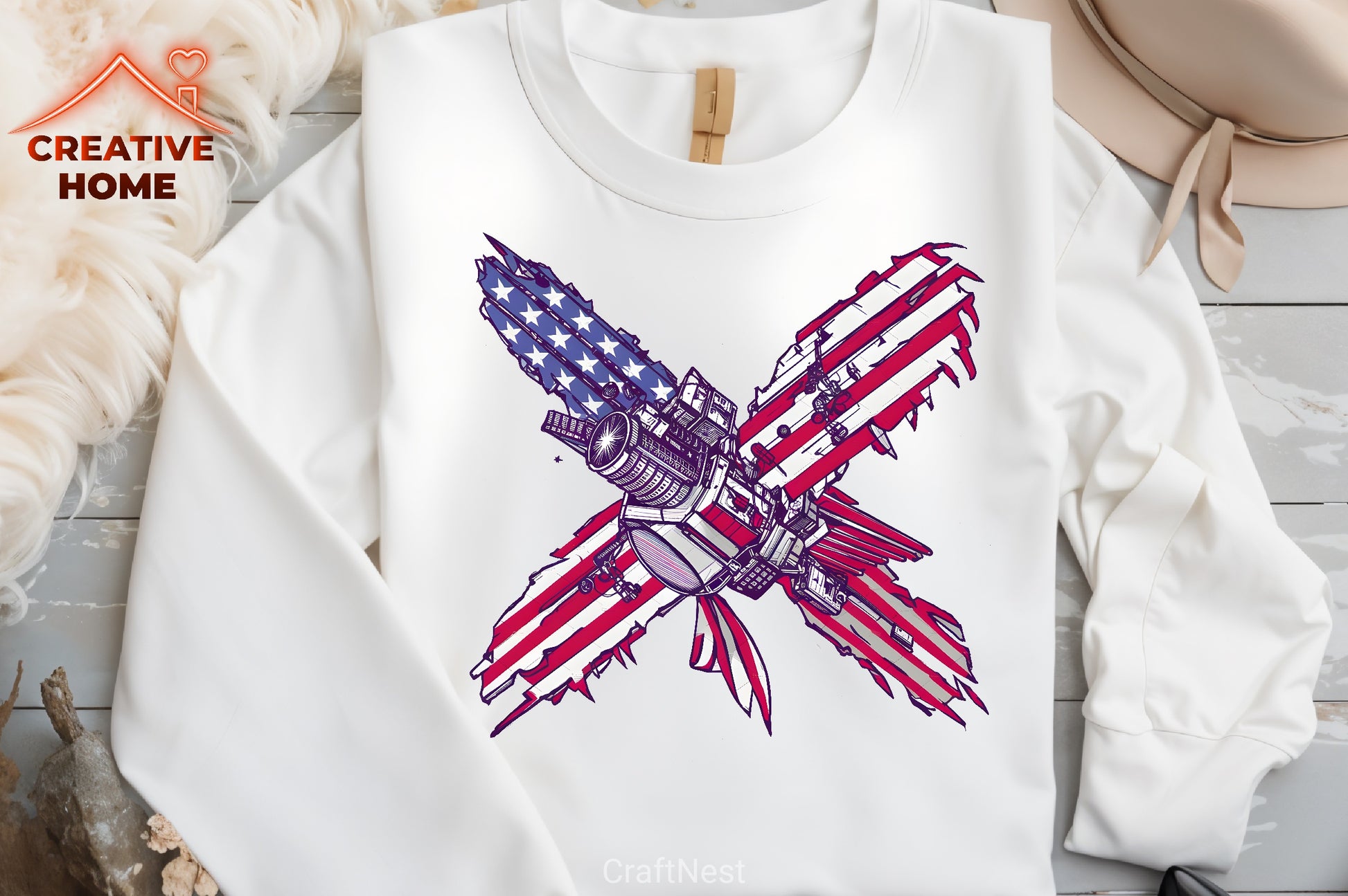 Happy 4th July Patriotic Clipart Bundle - CraftNest - Digital Crafting and Art