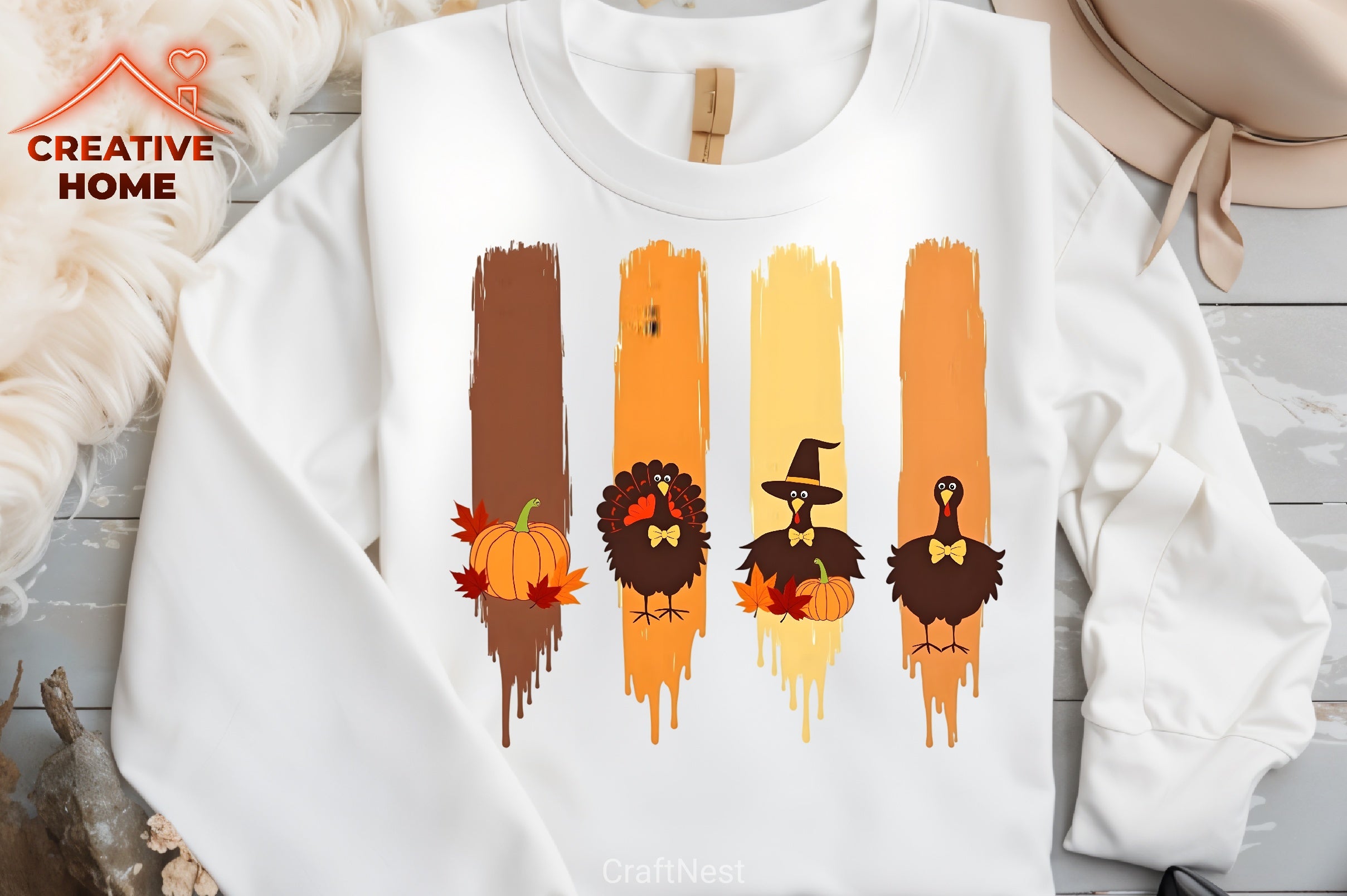 Thanksgiving Turkeys Clipart Bundle - CraftNest - Digital Crafting and Art