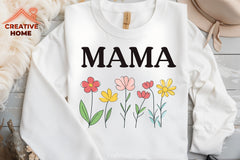 Floral Mama Clipart Bundle - CraftNest - Digital Crafting and Art