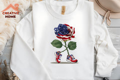 Patriotic Rose Running Shoes Clipart Bundle - CraftNest - Digital Crafting and Art