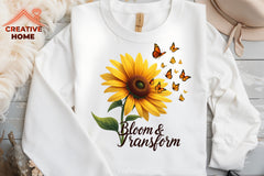 Sunflower Butterfly Clipart Bundle - CraftNest - Digital Crafting and Art