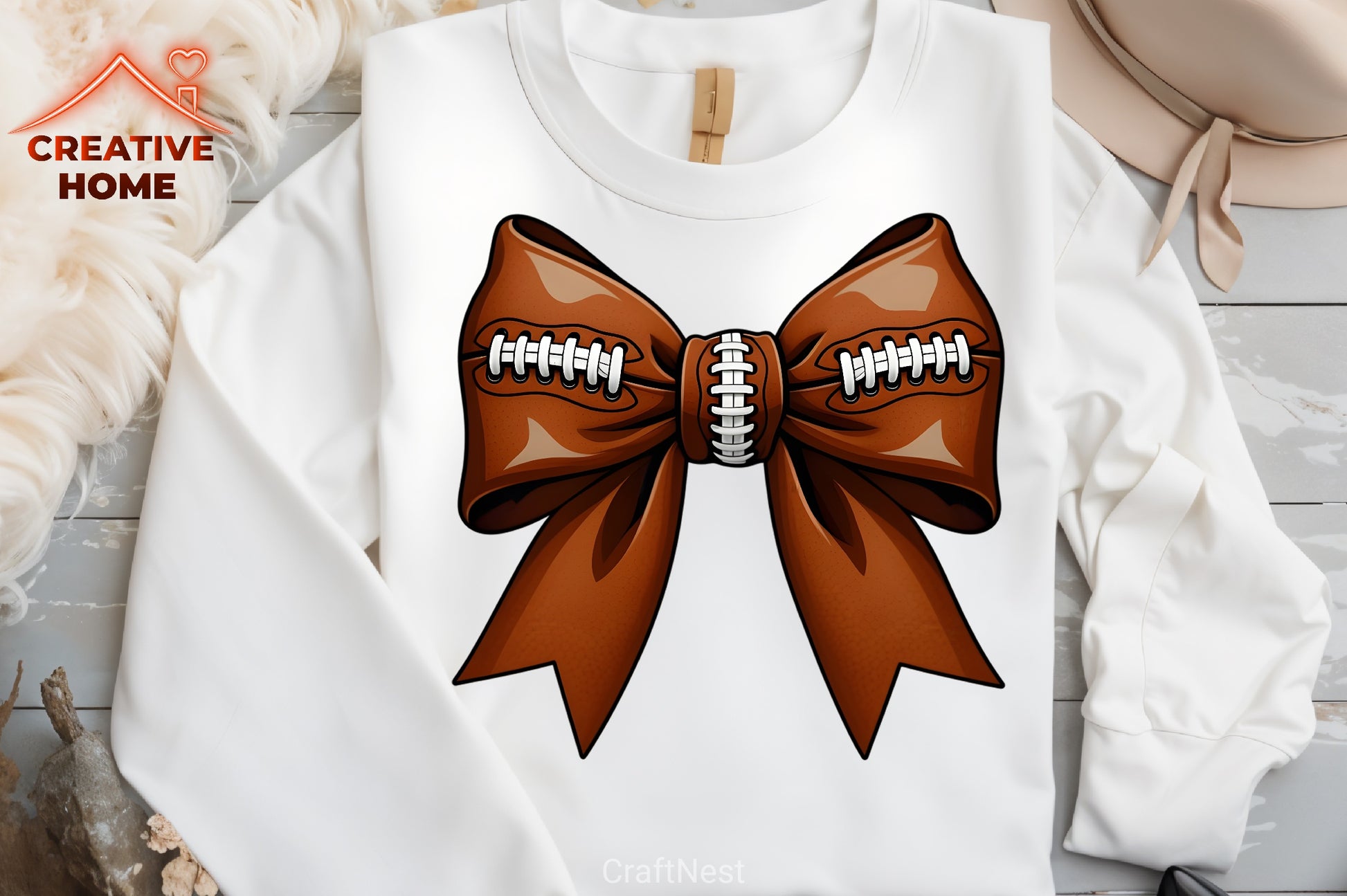 Football Bow Clipart Bundle - CraftNest - Digital Crafting and Art