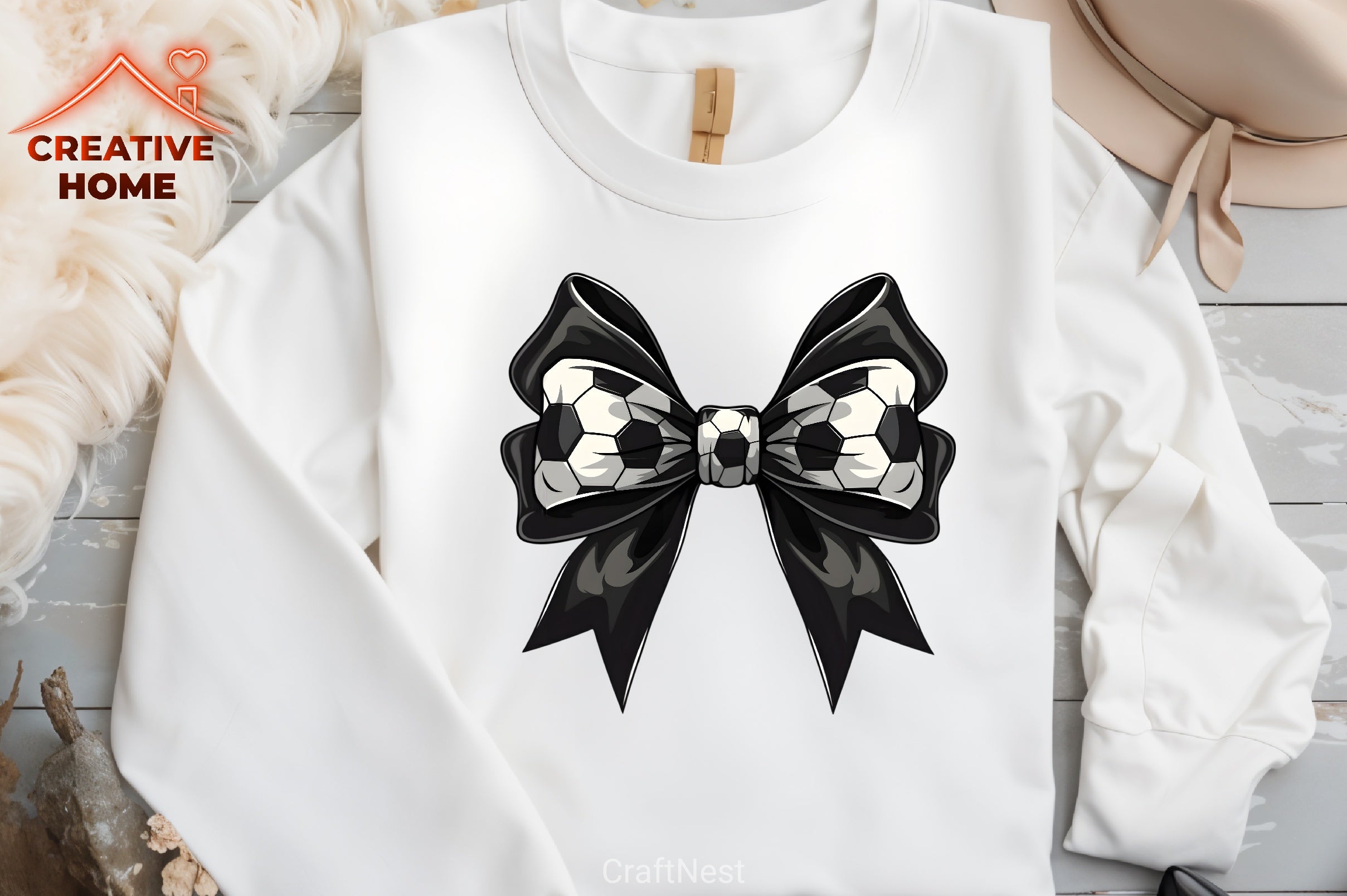 Soccer Ball Bow Design Clipart Bundle - CraftNest - Digital Crafting and Art