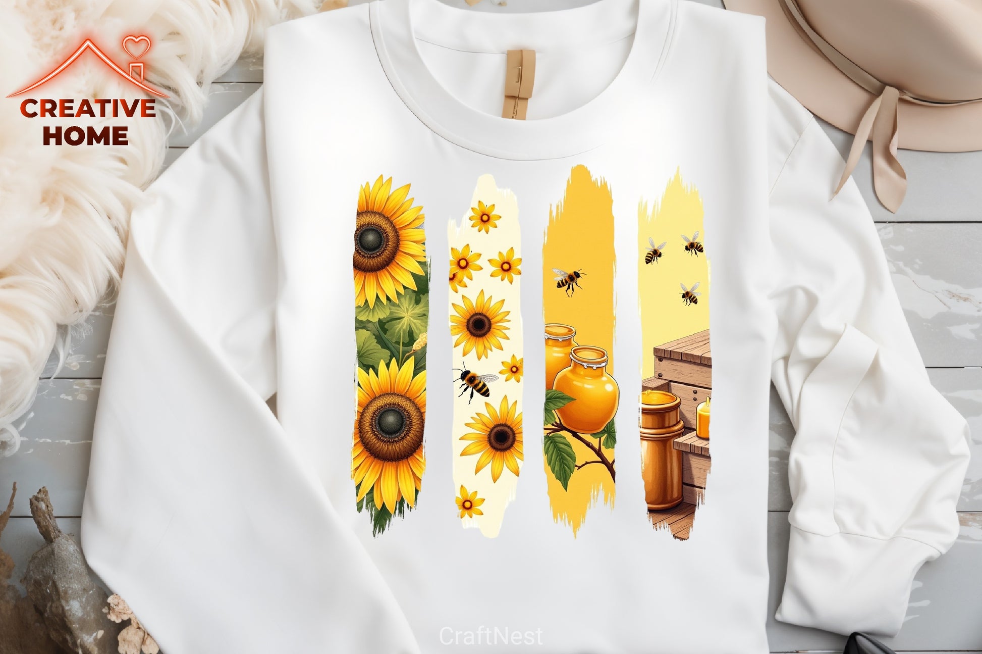 Hand Drawn Bee Clipart Bundle - CraftNest - Digital Crafting and Art