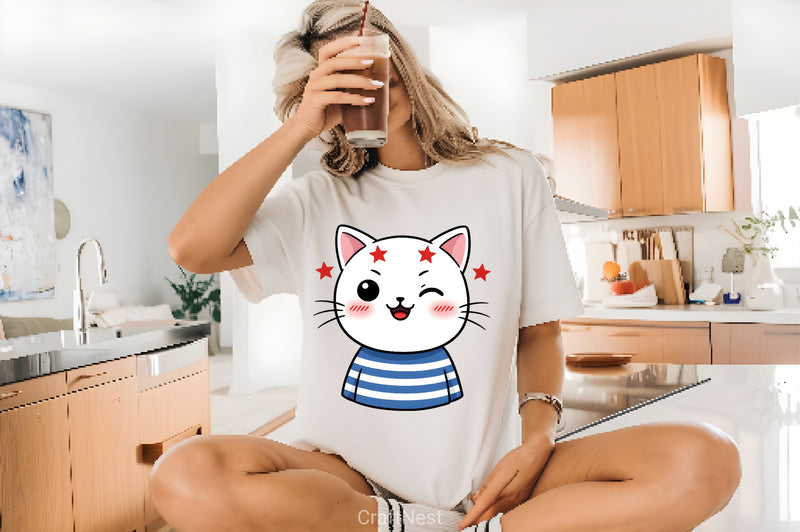 Patriotic Cats 4th of July Clipart Bundle - CraftNest - Digital Crafting and Art