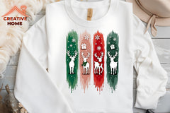 Christmas Reindeer Brushstrokes Clipart Bundle - CraftNest - Digital Crafting and Art