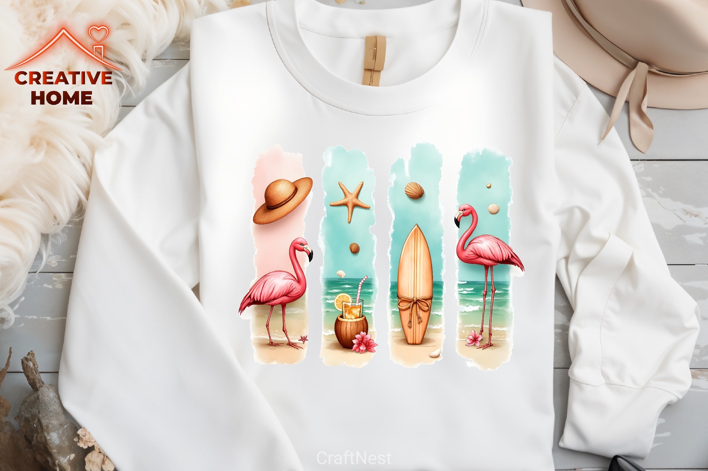 Summer Beach Clipart Bundle 1 - CraftNest - Digital Crafting and Art