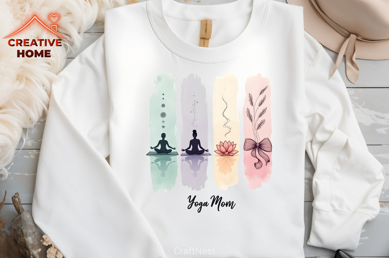 Yoga Mom Clipart Bundle - CraftNest - Digital Crafting and Art