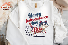 Independence Day Patriotic Cat Clipart Bundle - CraftNest - Digital Crafting and Art