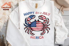 Patriotic Crab Clipart Bundle - CraftNest - Digital Crafting and Art