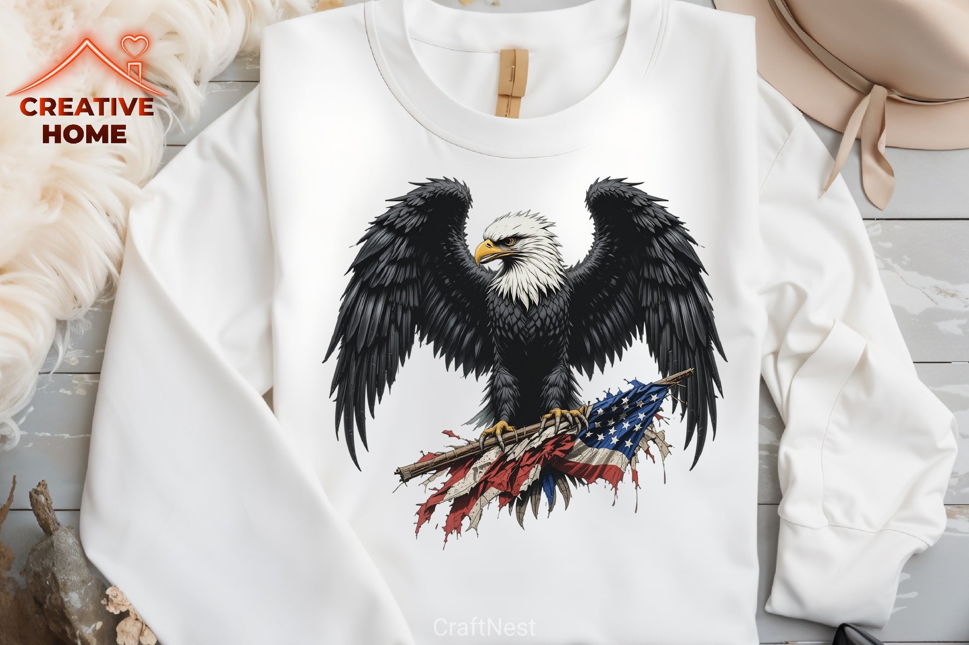 Gothic Eagle Flag Clipart Bundle - CraftNest - Digital Crafting and Art