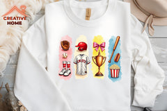 Baseball College Brushstrokes Clipart Bundle  2 - CraftNest - Digital Crafting and Art