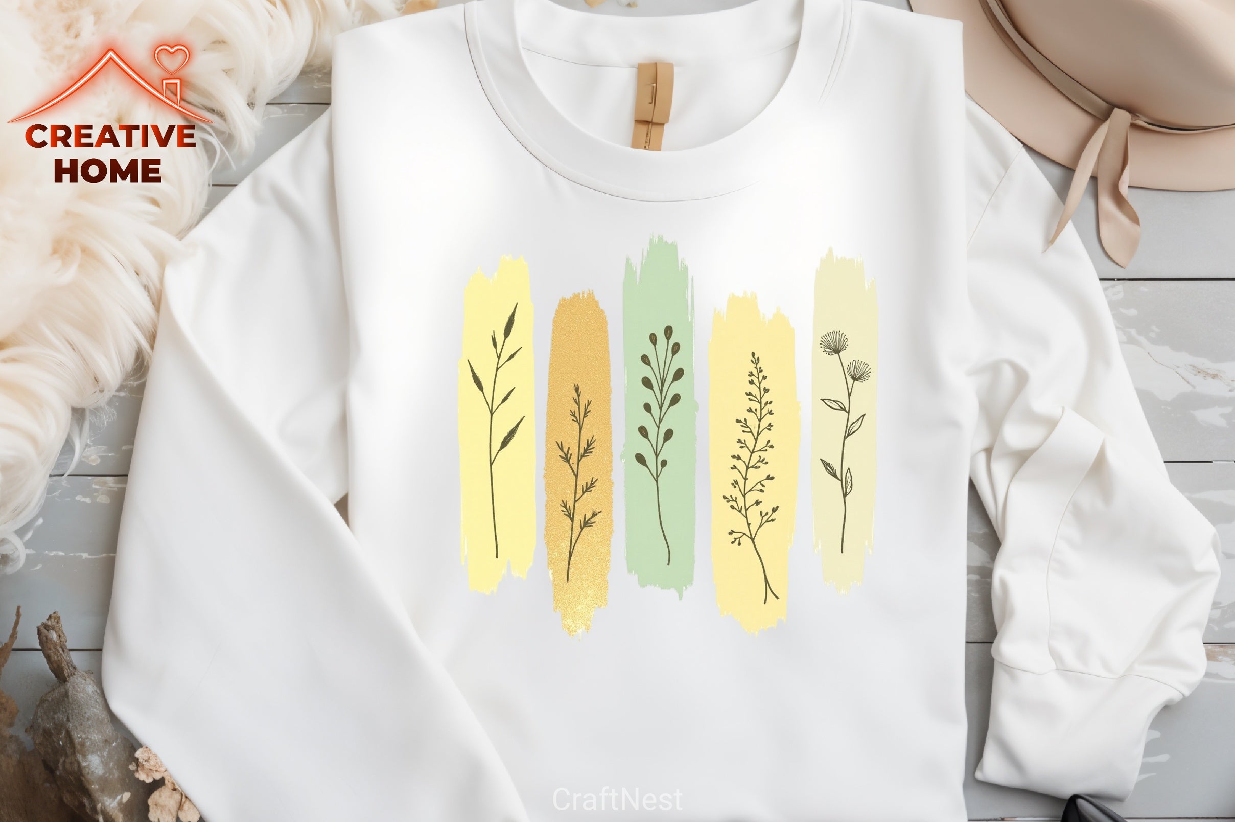 Boho Wildflowers Clipart Bundle - CraftNest - Digital Crafting and Art