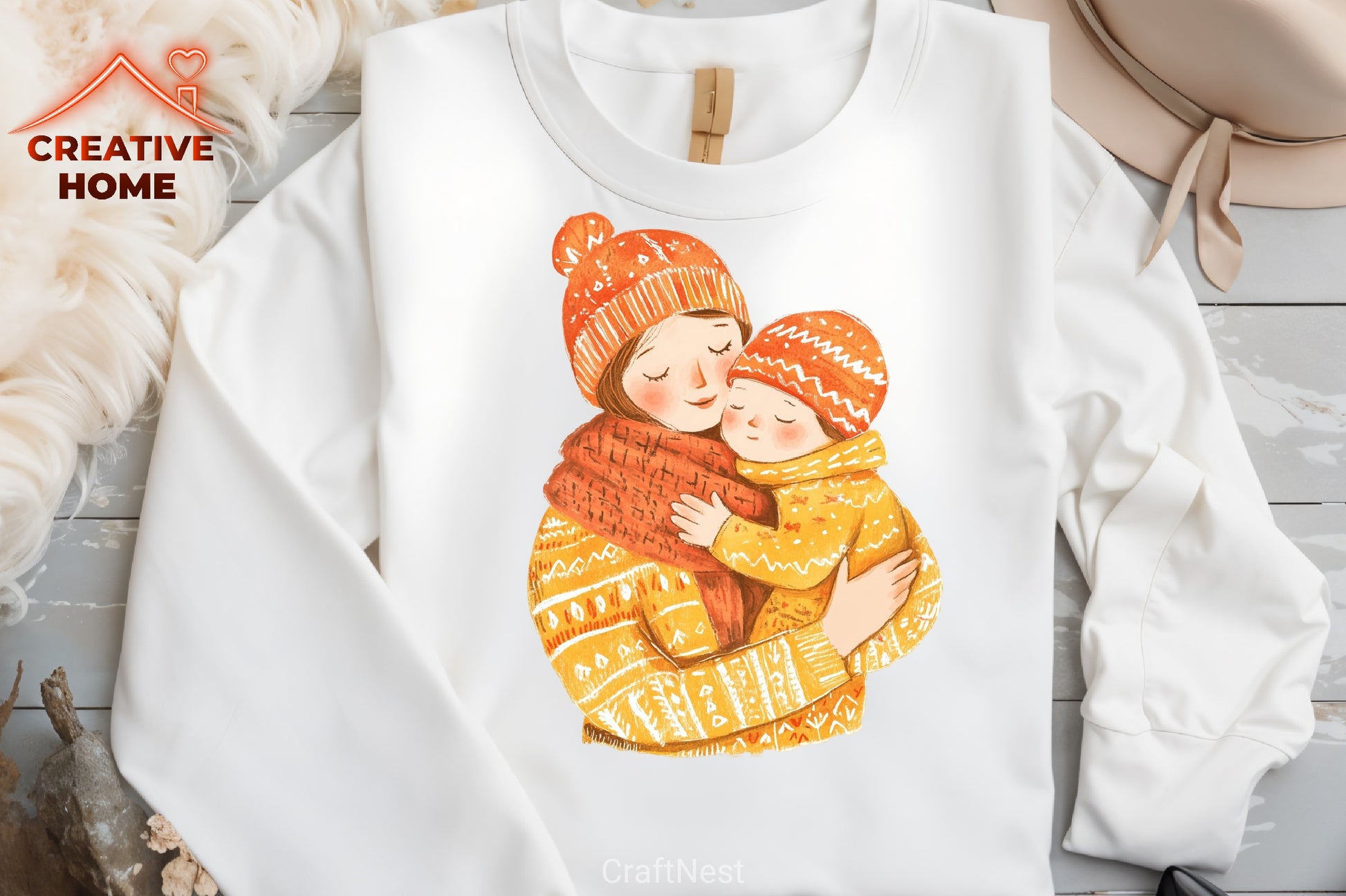 Mother's Day Folk Art Clipart Bundle - CraftNest - Digital Crafting and Art