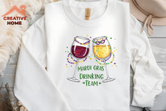 Mardi Gras Drinking Team Clipart Bundle - CraftNest - Digital Crafting and Art