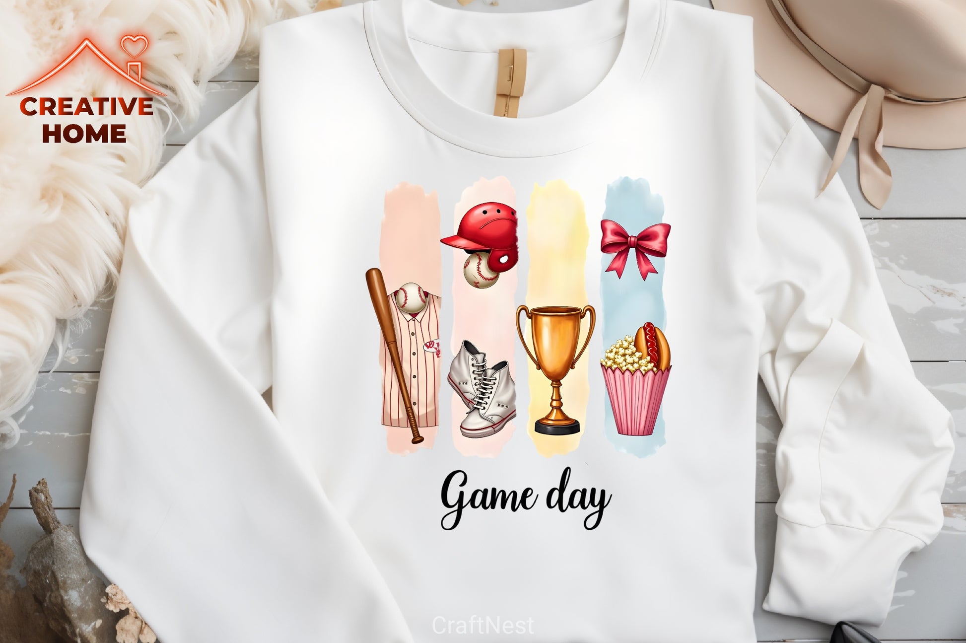 Baseball College Brushstrokes Clipart Bundle - CraftNest - Digital Crafting and Art