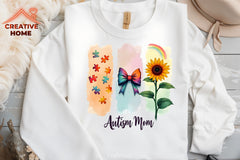 Autism Awareness Mom Clipart Bundle - CraftNest - Digital Crafting and Art