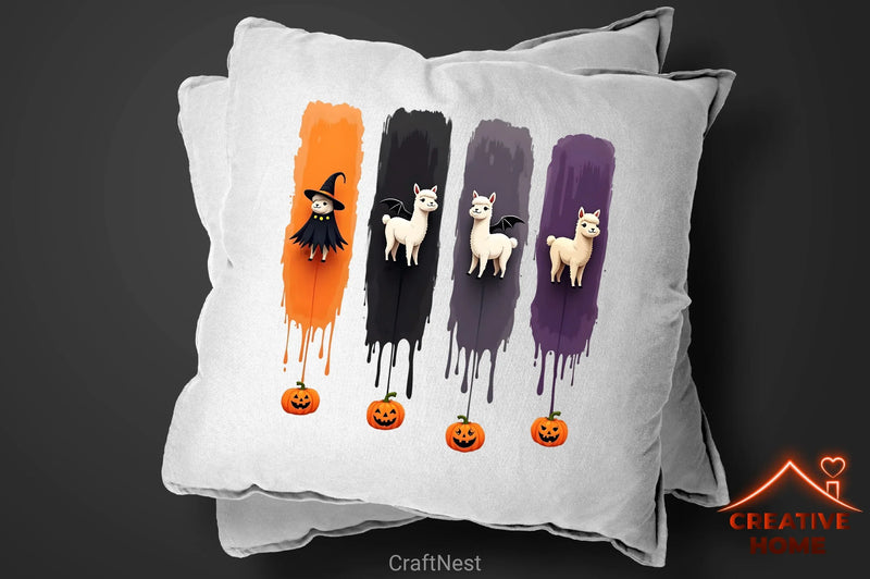 Halloween Alpacas Clipart Bundle - CraftNest - Digital Crafting and Art