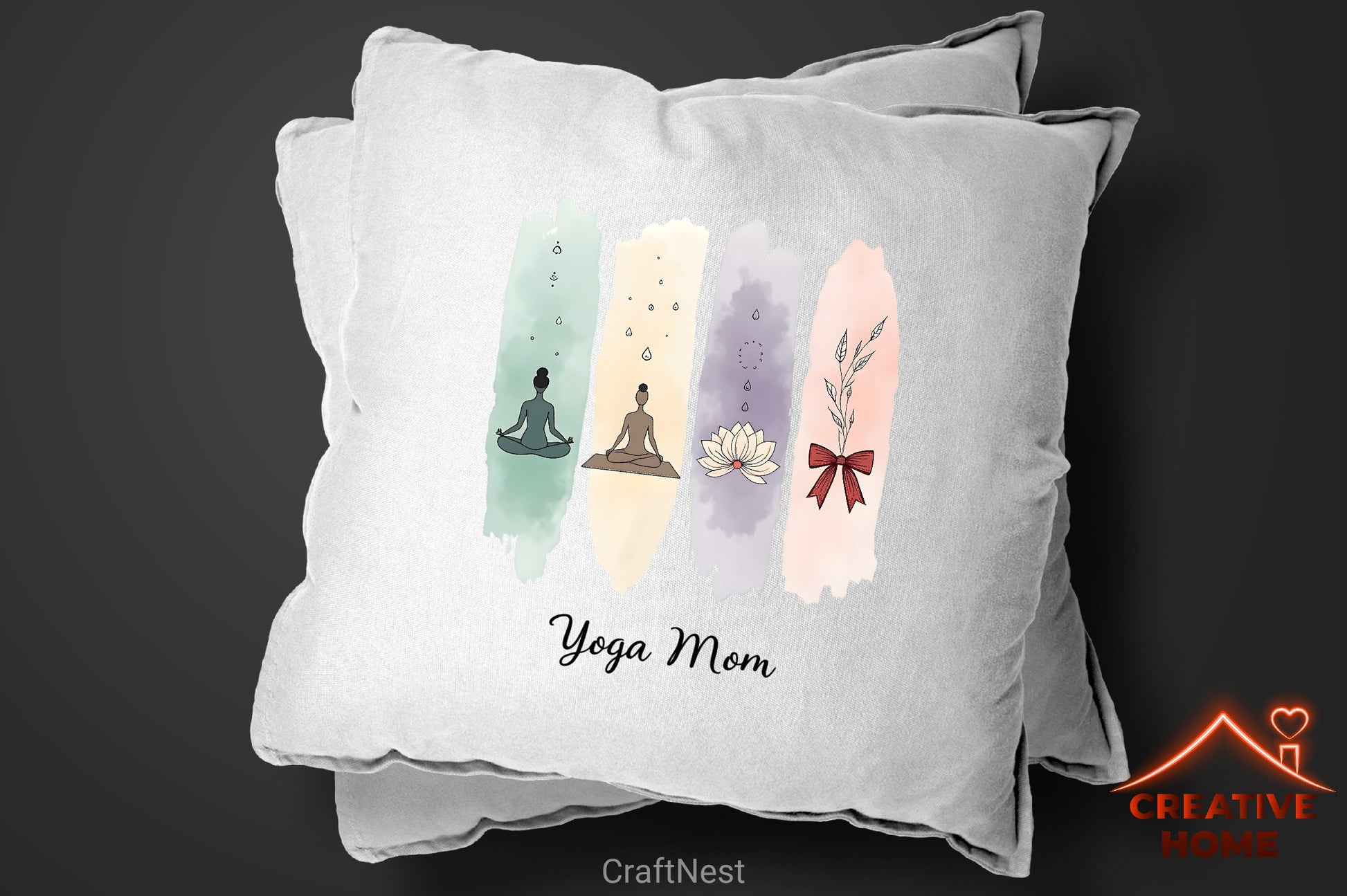 Yoga Mom Brushstrokes Clipart Bundle - CraftNest - Digital Crafting and Art