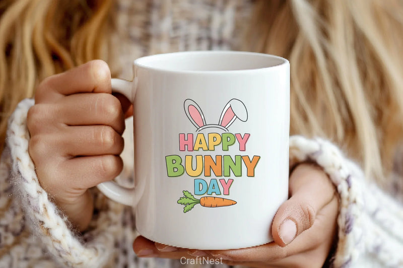 Happy Bunny Day Clipart Bundle - CraftNest - Digital Crafting and Art