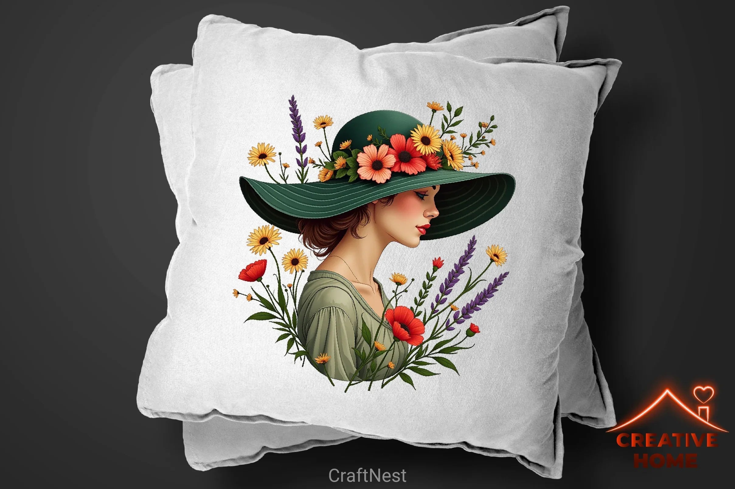 Spring Hat. Sign Spring Hats Clipart Bundle