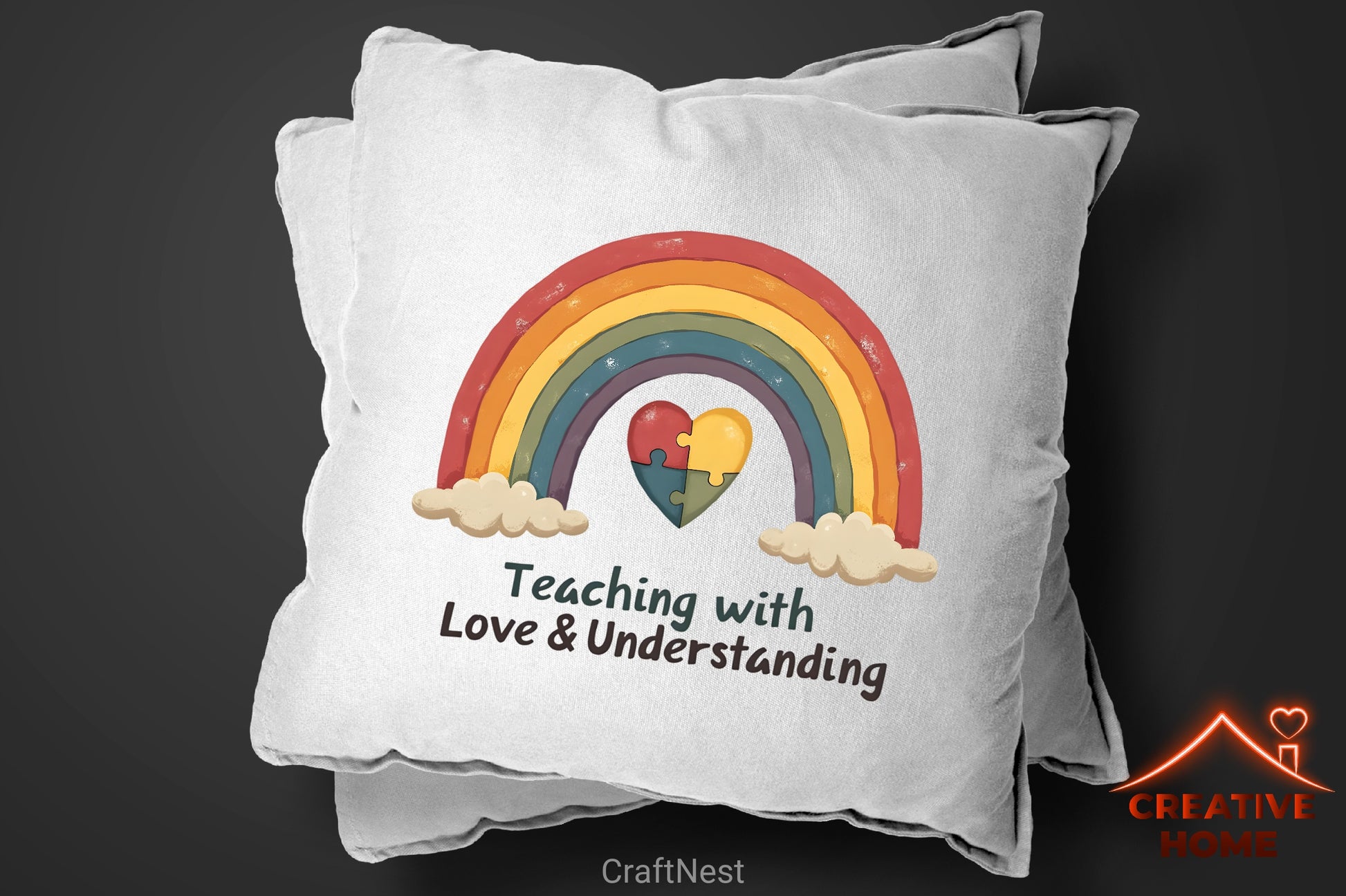 Down Syndrome & Autism Rainbow Clipart Bundle 1 - CraftNest - Digital Crafting and Art