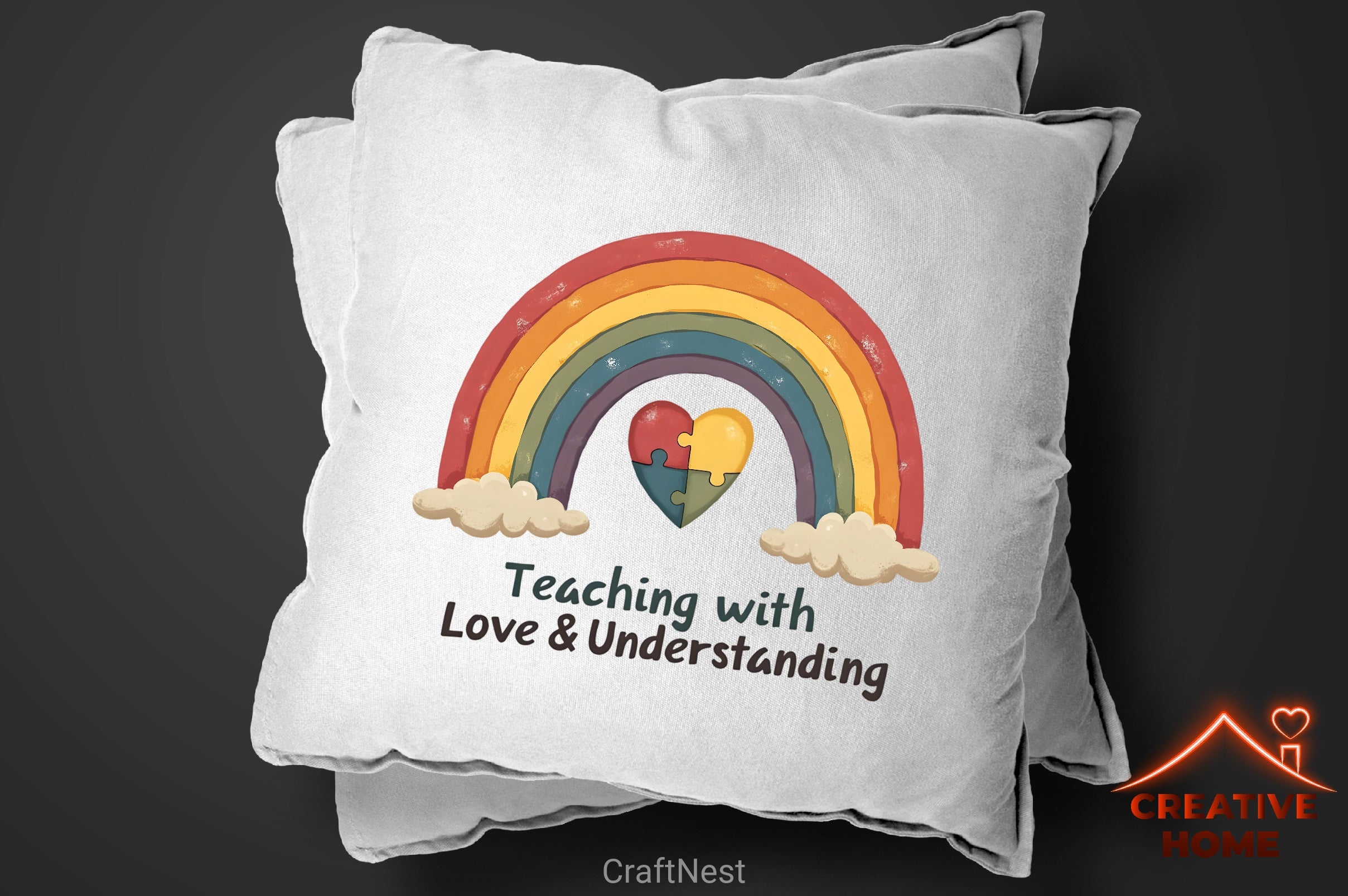 Down Syndrome & Autism Rainbow Clipart Bundle 1 - CraftNest - Digital Crafting and Art