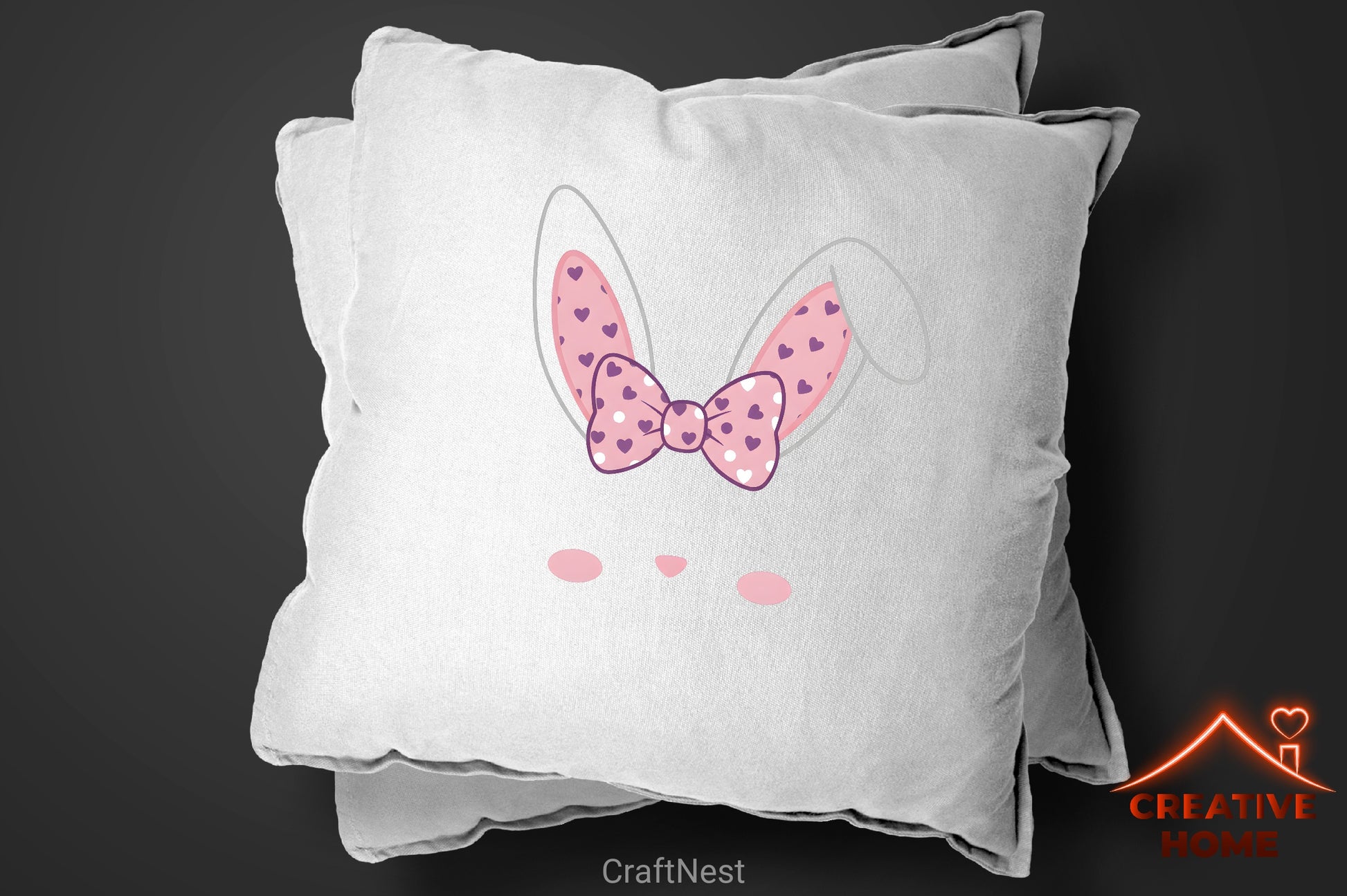 Easter Bunny Monogram Clipart Bundle - CraftNest - Digital Crafting and Art