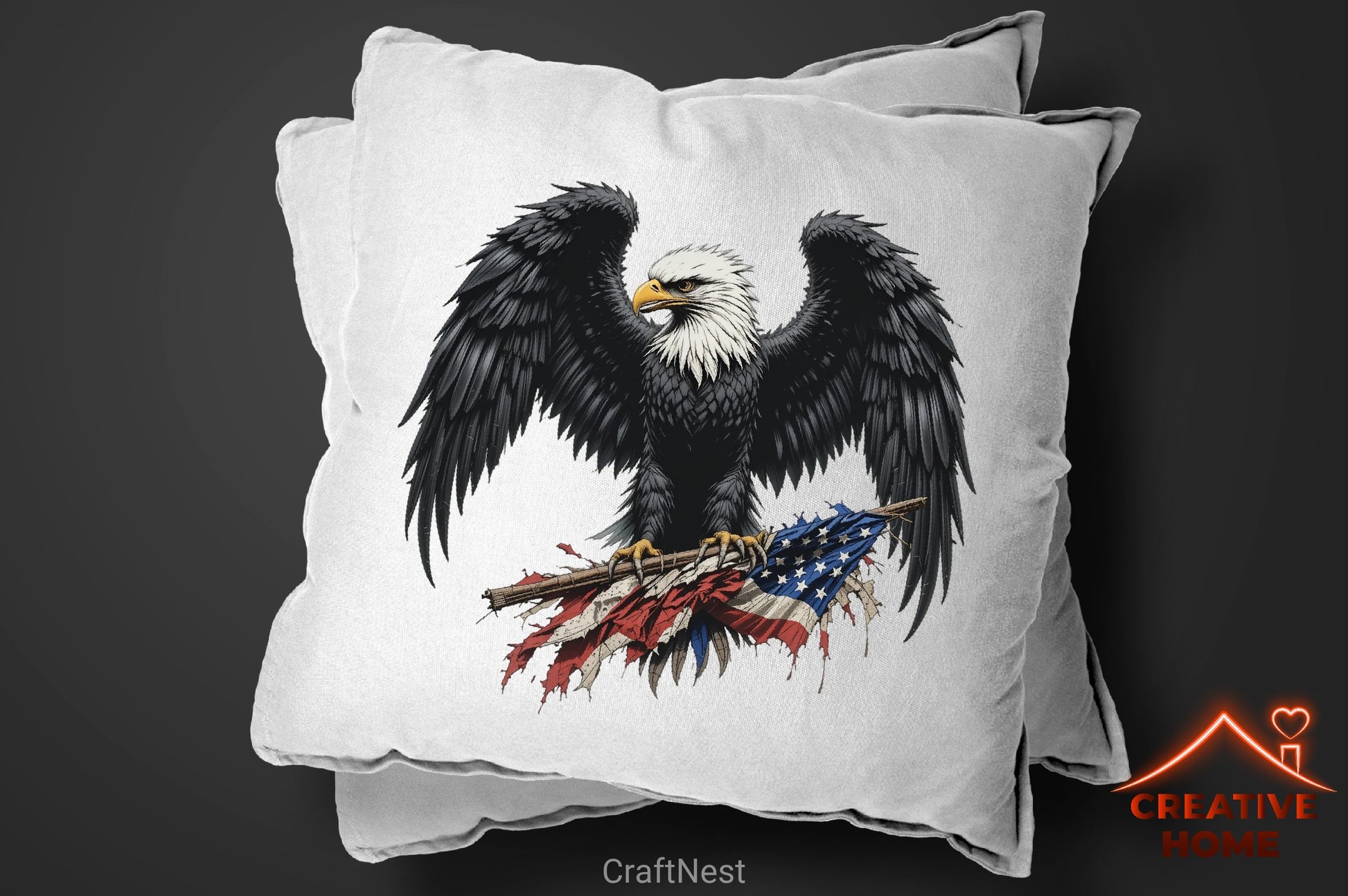 Gothic Eagle Flag Clipart Bundle - CraftNest - Digital Crafting and Art