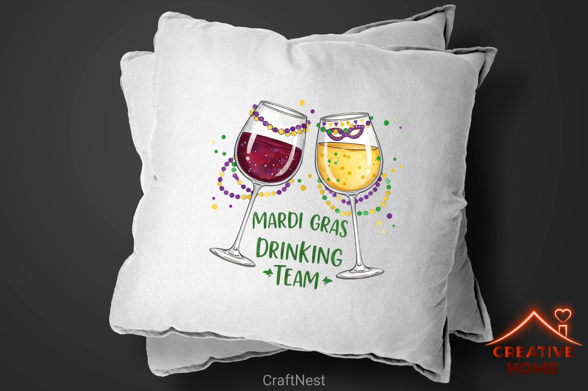 Mardi Gras Drinking Team Clipart Bundle - CraftNest - Digital Crafting and Art