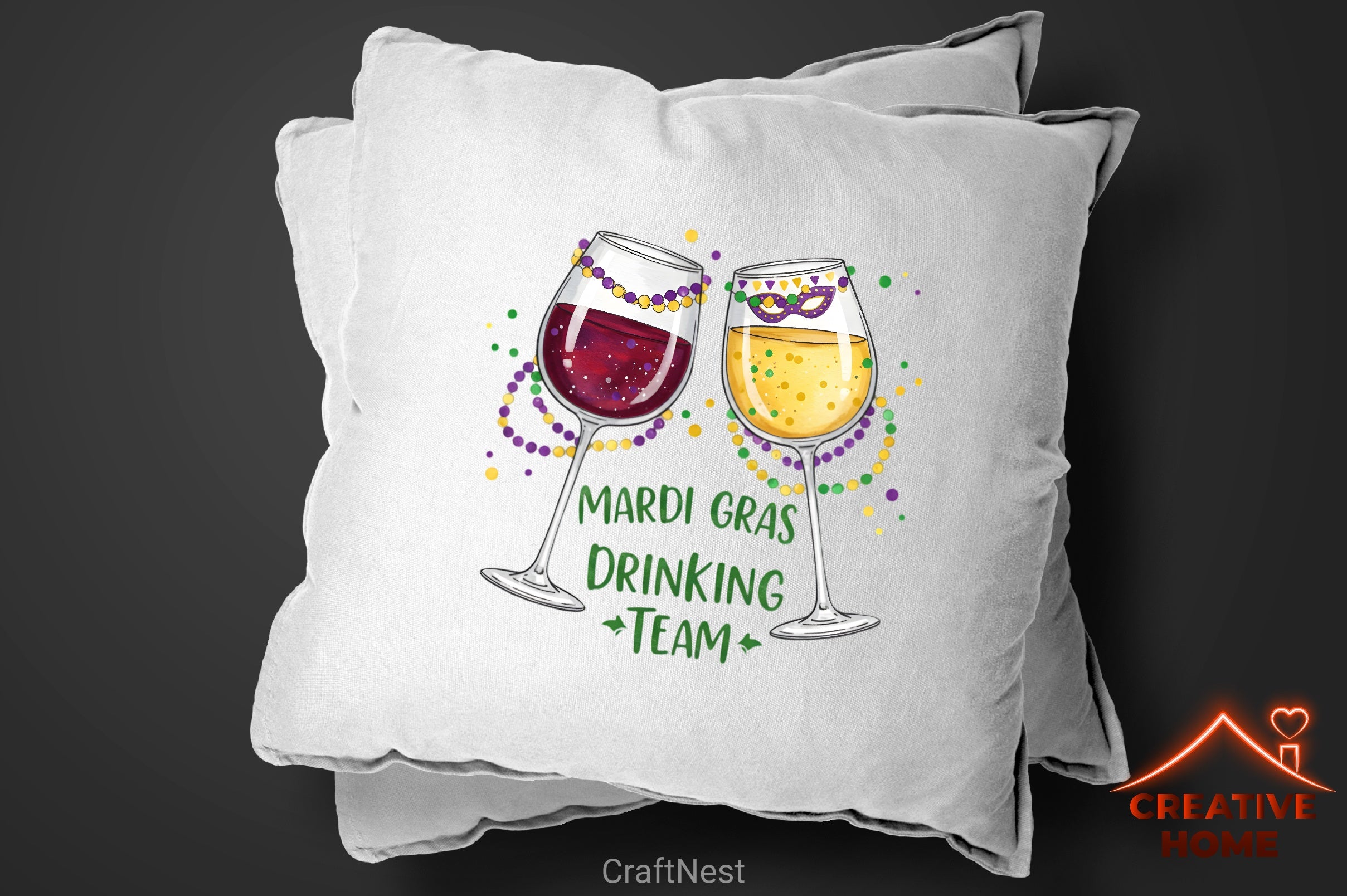 Mardi Gras Drinking Team Clipart Bundle - CraftNest - Digital Crafting and Art