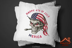 Patriotic Skull Flag Clipart Bundle - CraftNest - Digital Crafting and Art