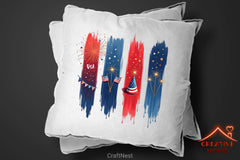 Patriotic Day Brushstrokes Clipart Bundle 1 - CraftNest - Digital Crafting and Art