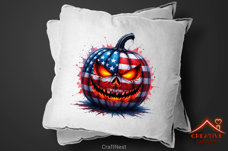 Gothic 4th July Pumpkin Clipart Bundle - CraftNest - Digital Crafting and Art
