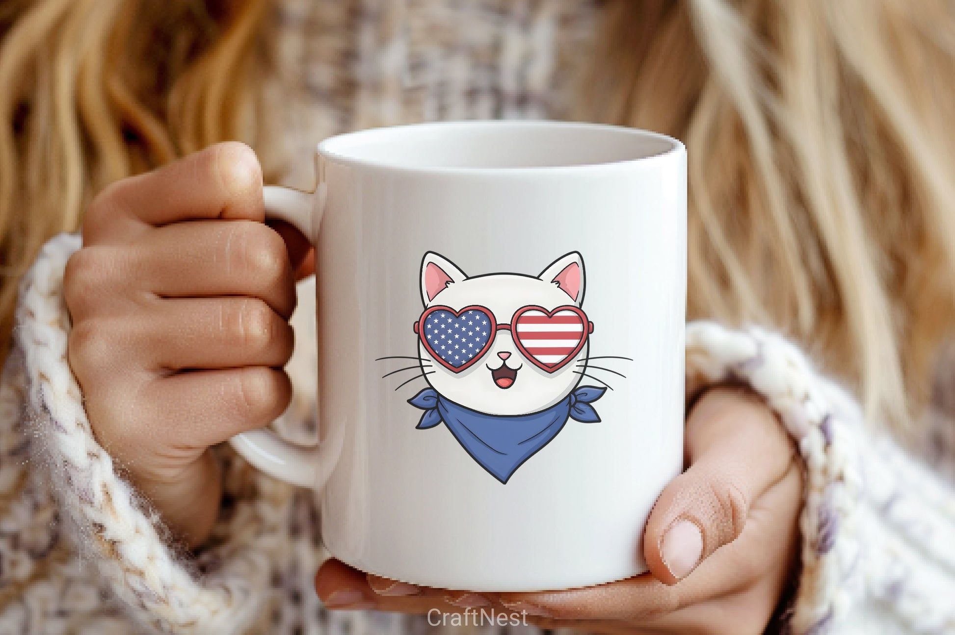 Patriotic Cat 4th July Clipart Bundle - CraftNest - Digital Crafting and Art