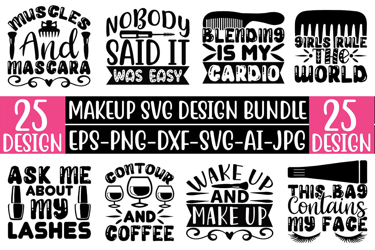 Makeup SVG Bundle 2 - CraftNest - Digital Crafting and Art