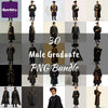 Male Graduates Students Clipart